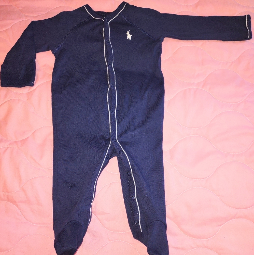 RALPH LAUREN POLO BABY ONESIE - SIZE 3 MTHS.